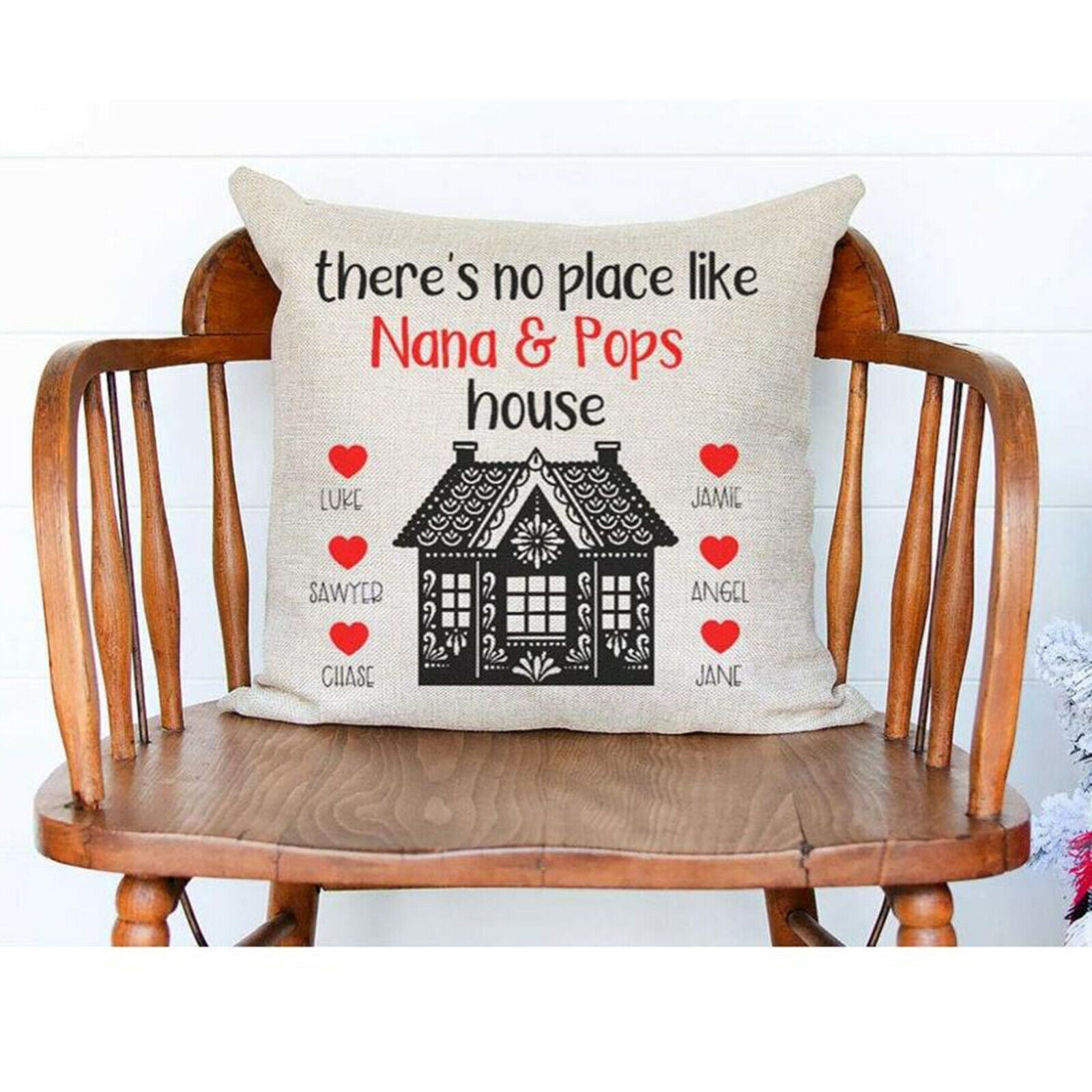 2x 16x16" Linen Sublimation Pillow Cases DIY Sofa with Invisible Zippers