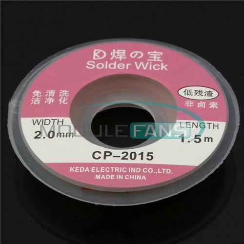 5 Feet 1.5m 2mm Desoldering Braid Solder Wick Remover Desolder Wire CP-2015