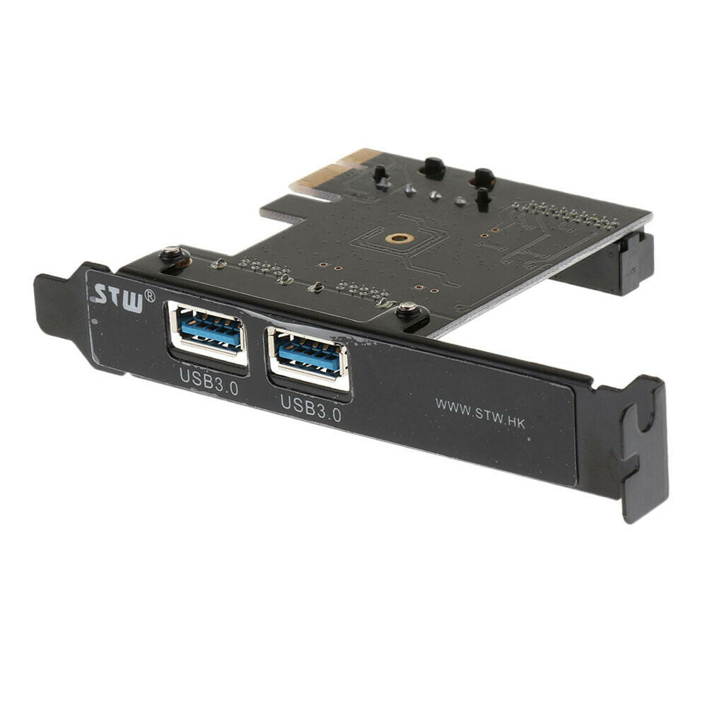 PCI-E to USB3.0 2-Port Express Card with 1 USB3.0 20pin Port&4pin Power Port