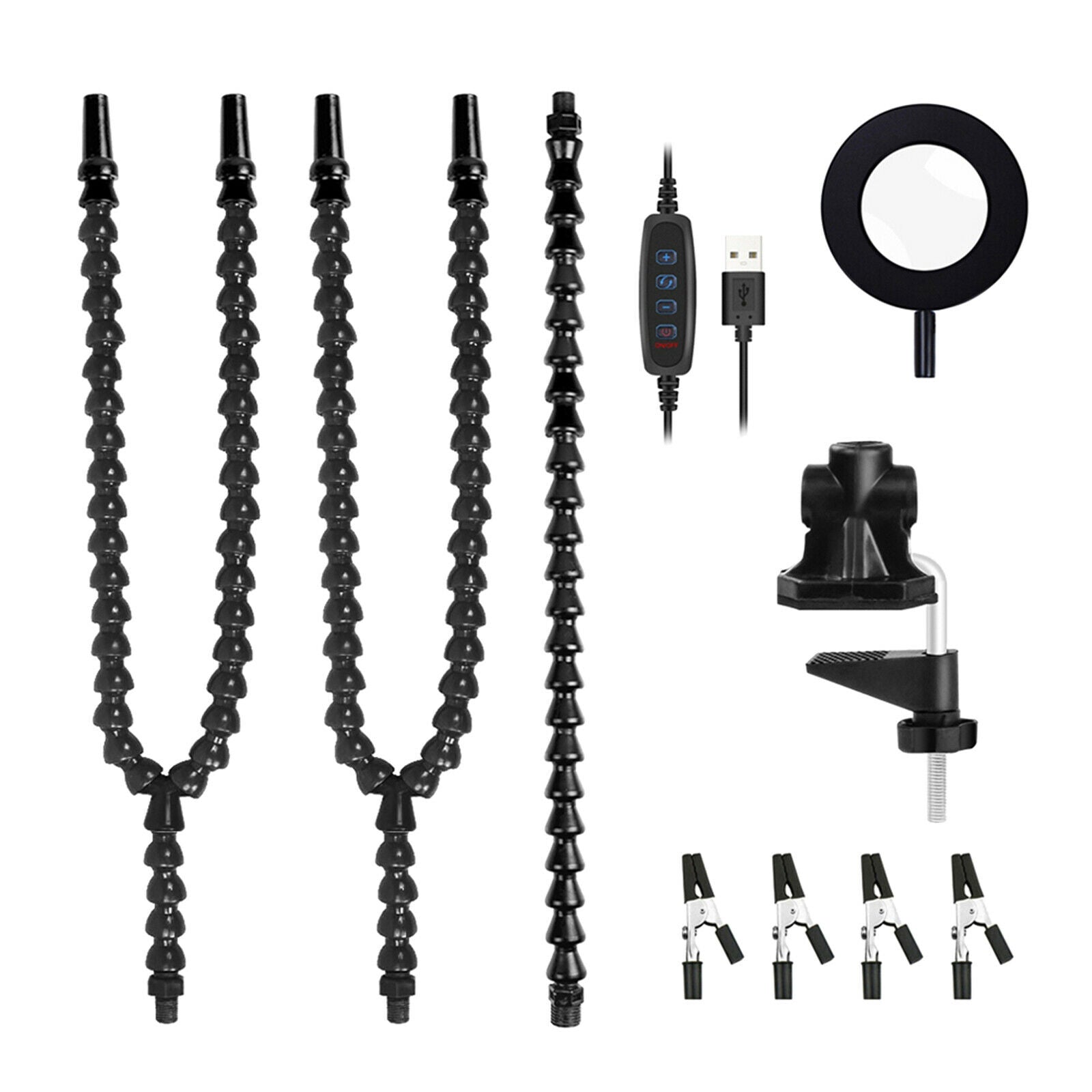 Helping Hands Soldering Third Hand Vise PCB Holder with 4 Flexible Arms