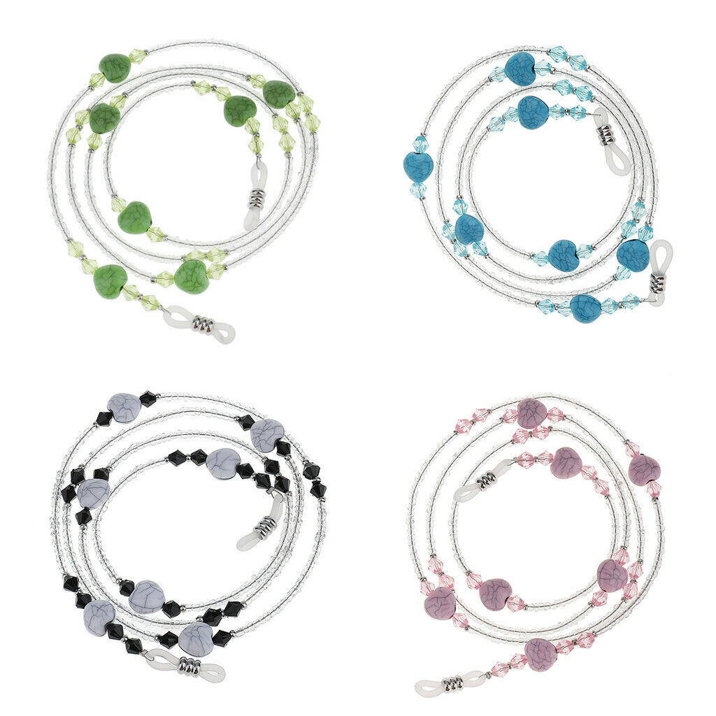 3 Pieces Eyeglass Cord Holder Necklace Sunglass Neck Strap Chain Eyewear