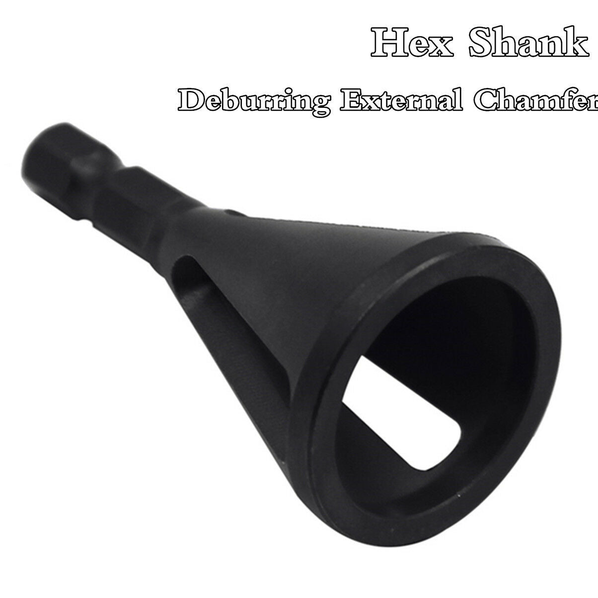 Hex Shank Black Deburring External Chamfer Tool Bit Remove Burr Repairs Tools