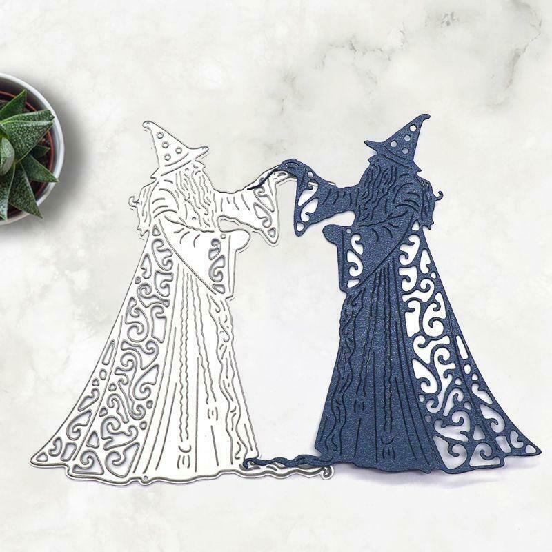 Halloween Wizard DIY Handicrafts Cutting Dies Metal Cutting Stencils Album