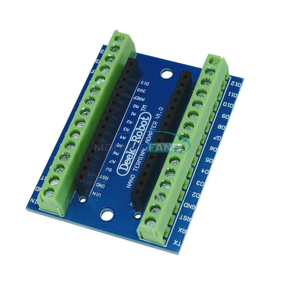 2PCS Nano V3.0 AVR ATMEGA328P-AU Module Terminal Adapter Board For Arduino
