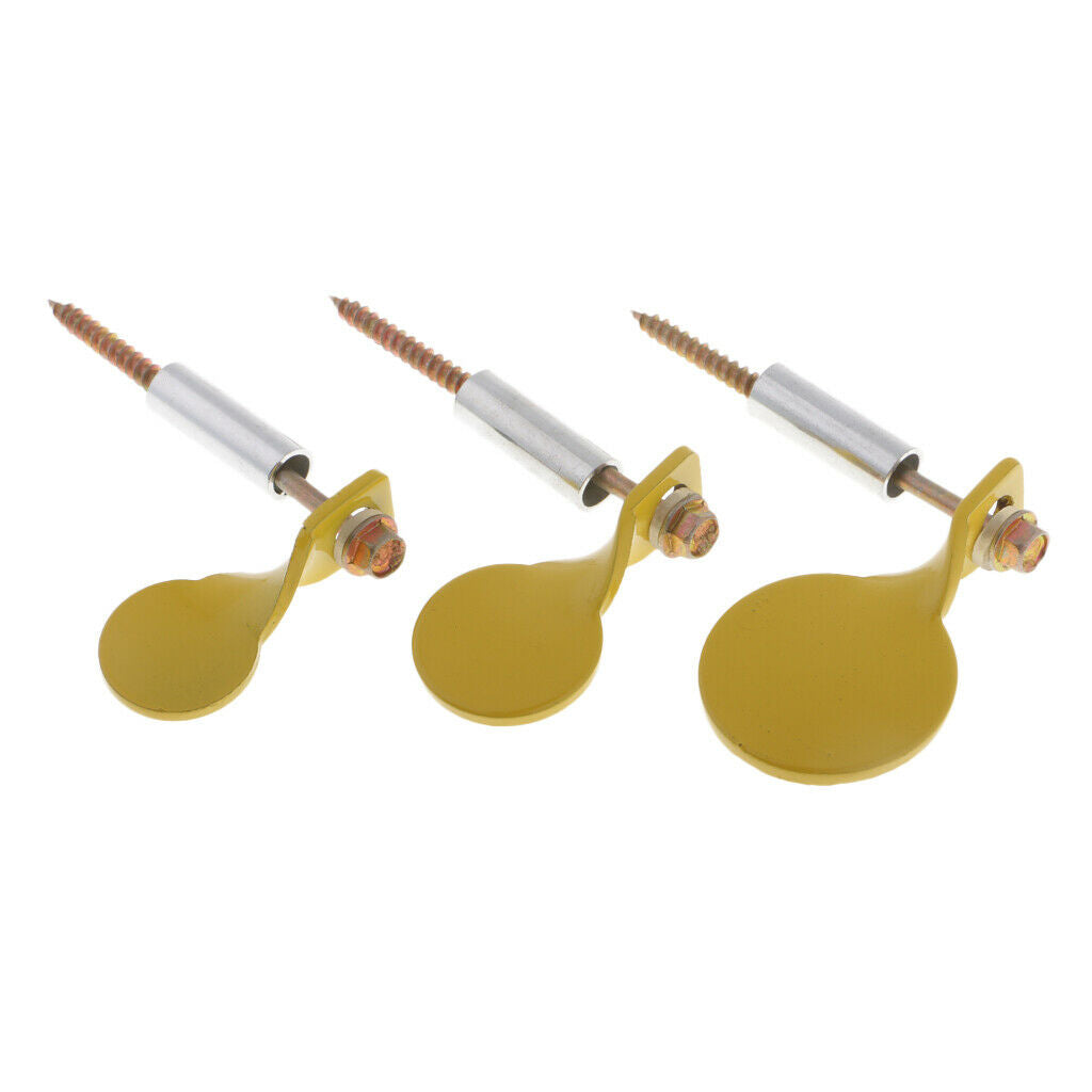 3 lot Stainless Steel Spinner Target Plinking Target Upright Surface Wall