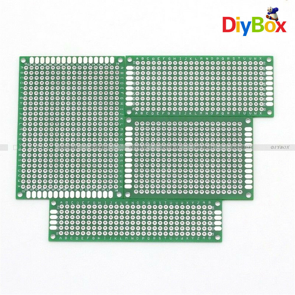 20Pcs Double Side Prototype PCB BreadBoard Circuit 5x7 4x6 3x7 2x8 Each 5Pcs DB