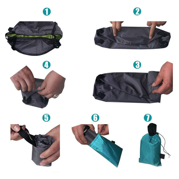 Portable 8.5L Folding Washbasin Bucket Wash Basin Foldable Camping Water Pot New