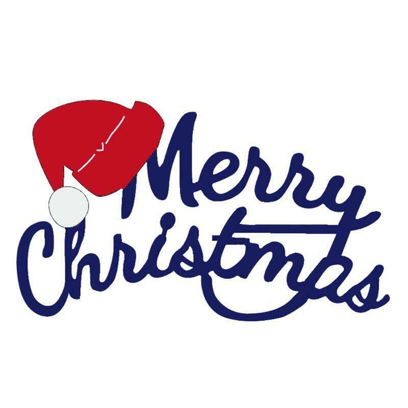 Merry Christmas Hat Metal Cutting Dies Stencil DIY Scrapbooking Album Stamp Card