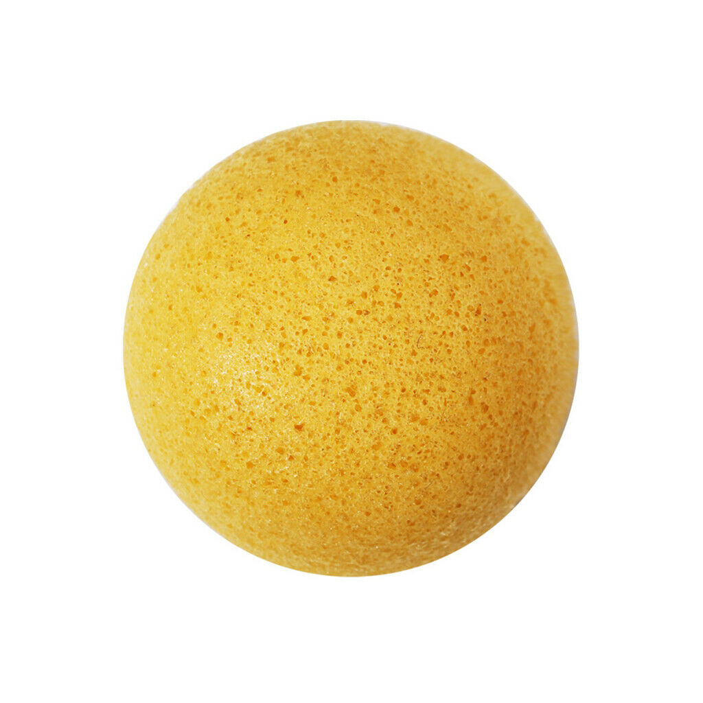 Konjac Facial Exfoliating Sponges Natural Face Wash Cleaning Puff Yellow