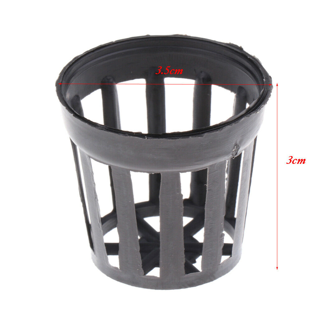 100 pcs Plastic Flower Pot Baskets Aquatic Water Plant Planting Outdoor Decor S