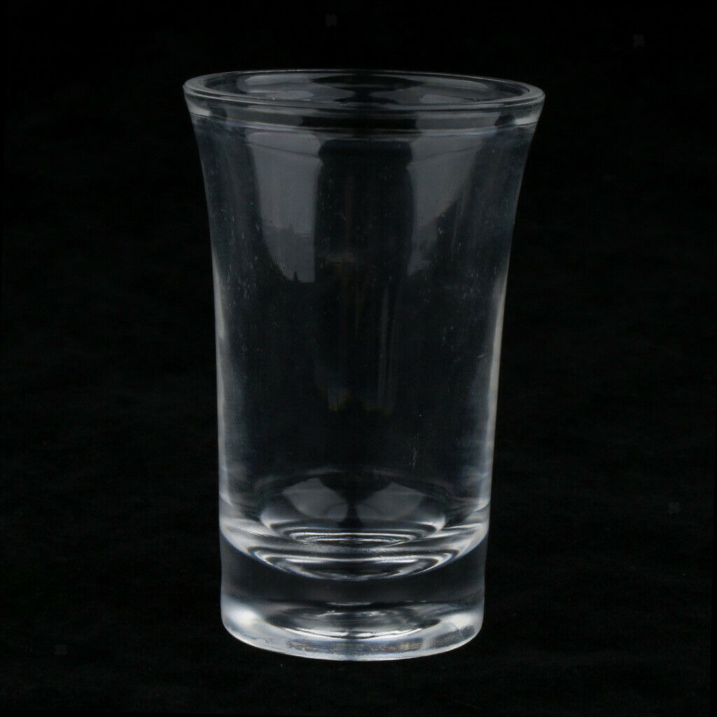 6 Pcs Clear Acrylic Heavy Base Shot Glasses Cups, Not Easily Broken, 35ml