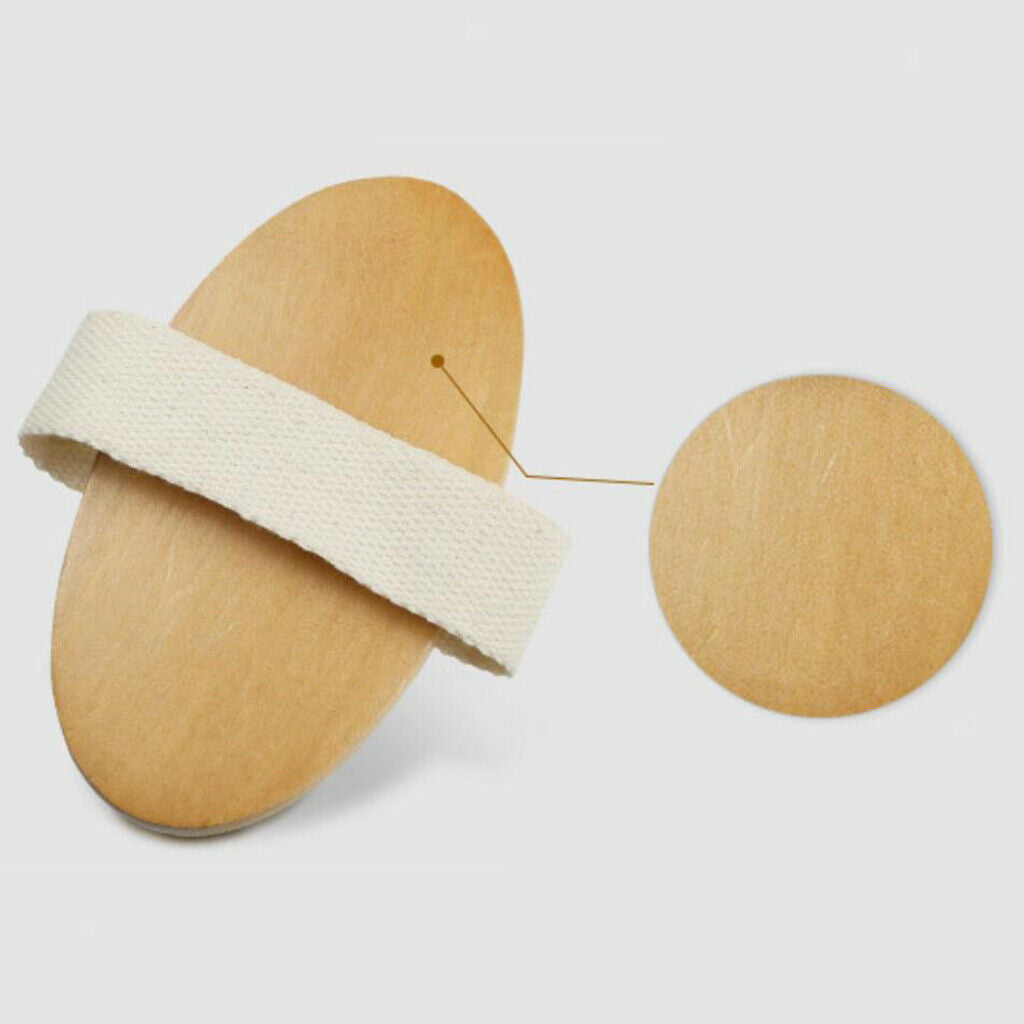 Bath Shower Brush Natural Boar Bristle Spa Sauna Exfoliator Brush Scrubber