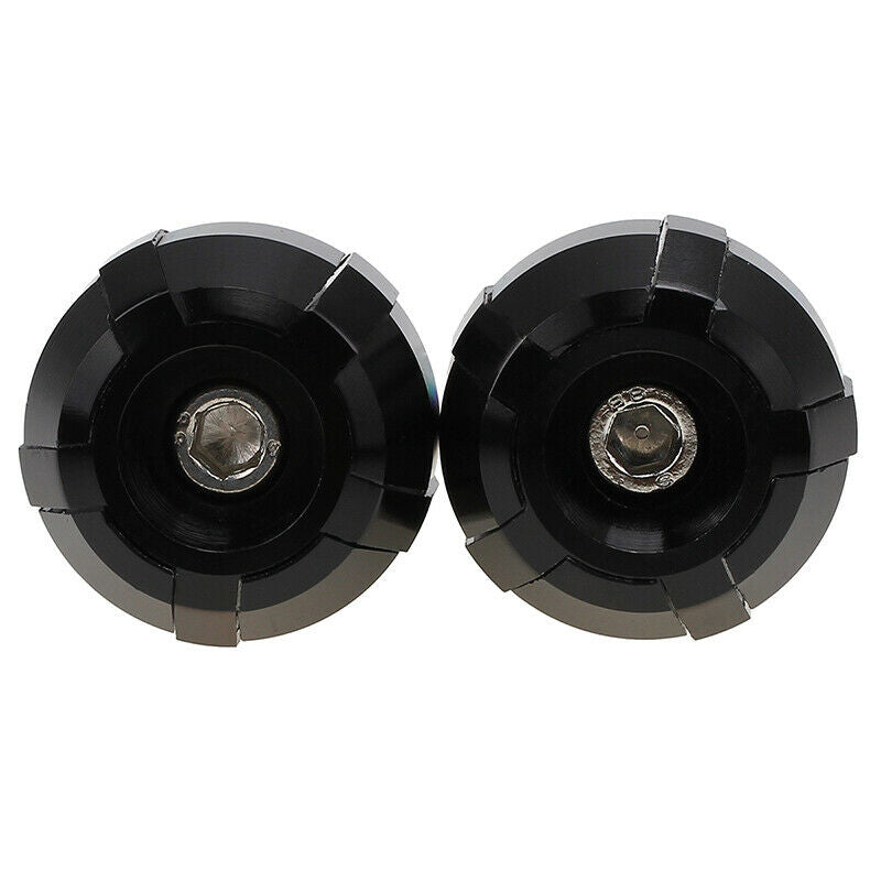 Handle Bar Ends Grips Plug Universal Fit 7/8" 22mm Hanlebar Motorcycle Black
