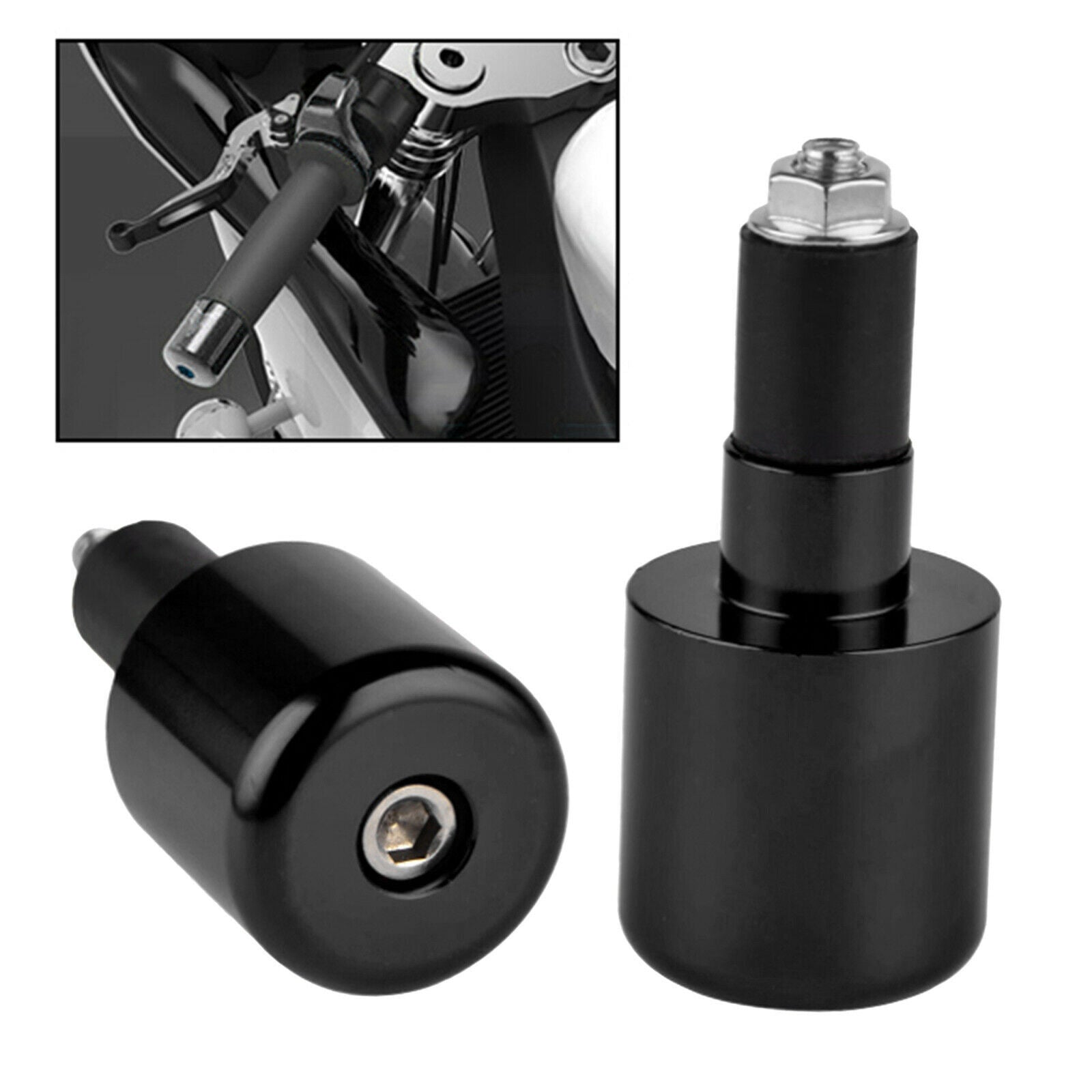 Motorcycle Ends Plugs Caps for Suzuki GSXR600 1000 2001-2014 Black