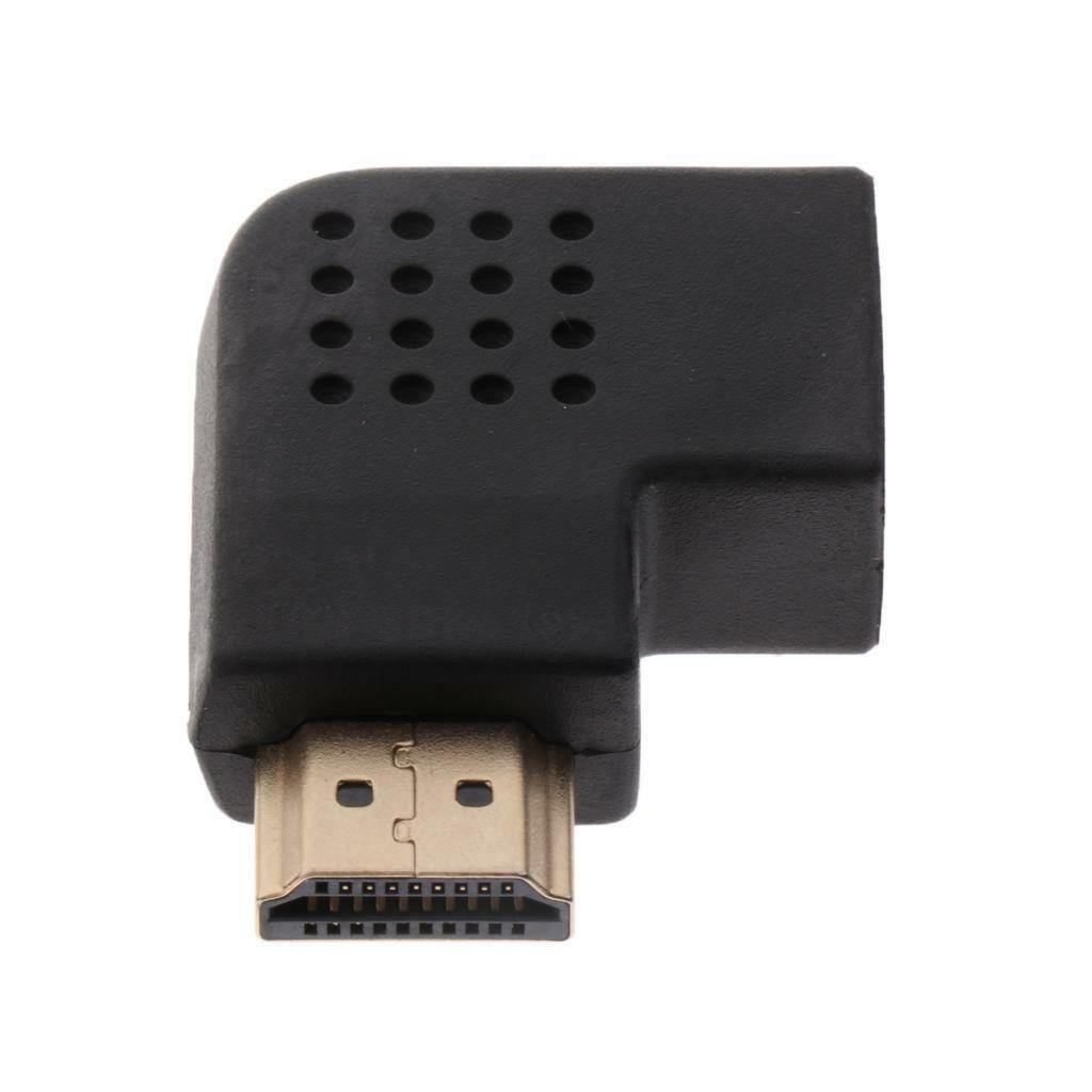 Left Angle Adapter Vertical Flat M/F Connector Low Profile Design