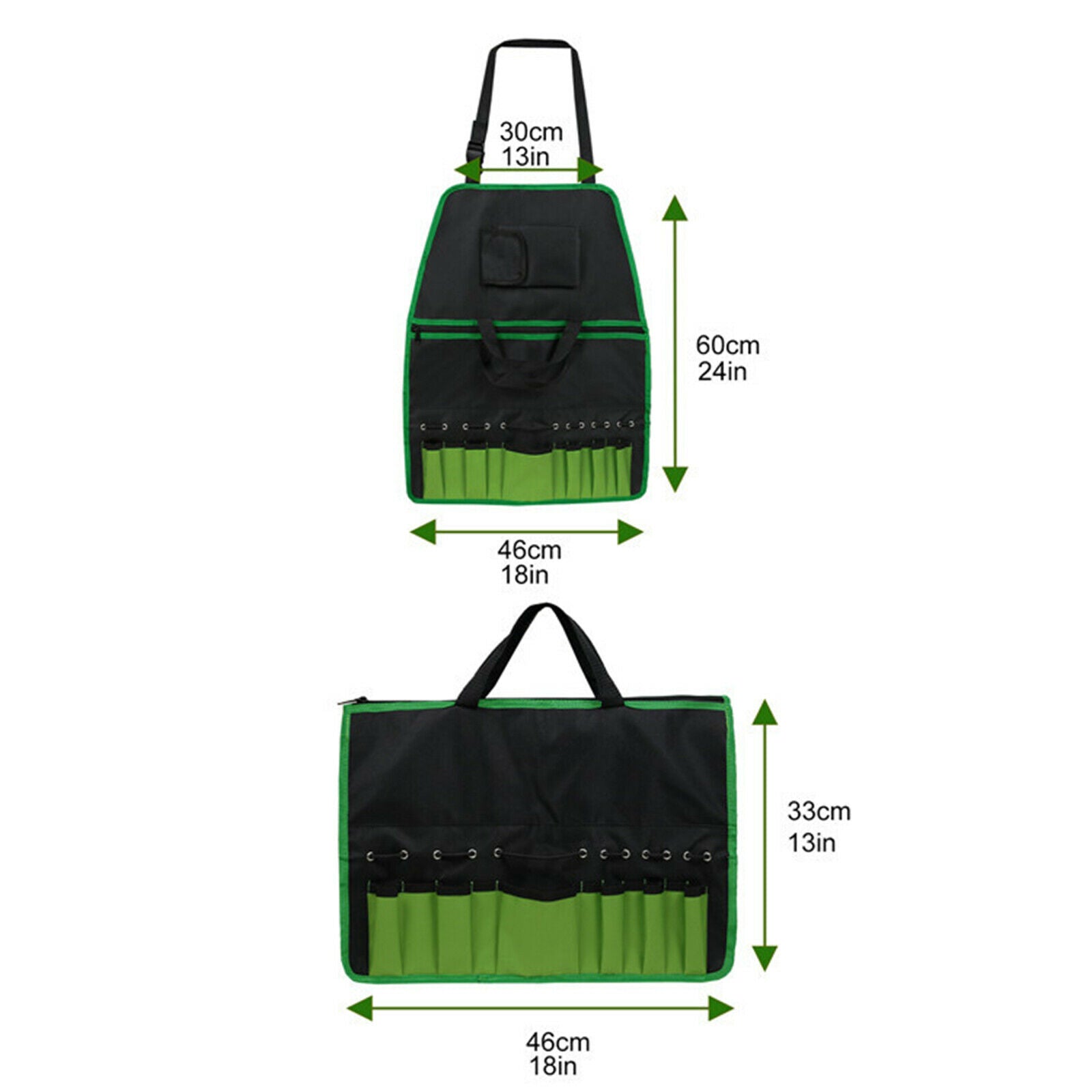 Garden Tool Oxford Cloth Bib Apron Outdoor Waterproof Picnic Gardening Barbecue