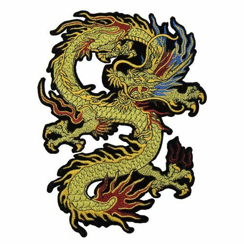 Embroidery Dragon Patches Sew on Applique Bag Clothing Sewing Badge Decor DIY