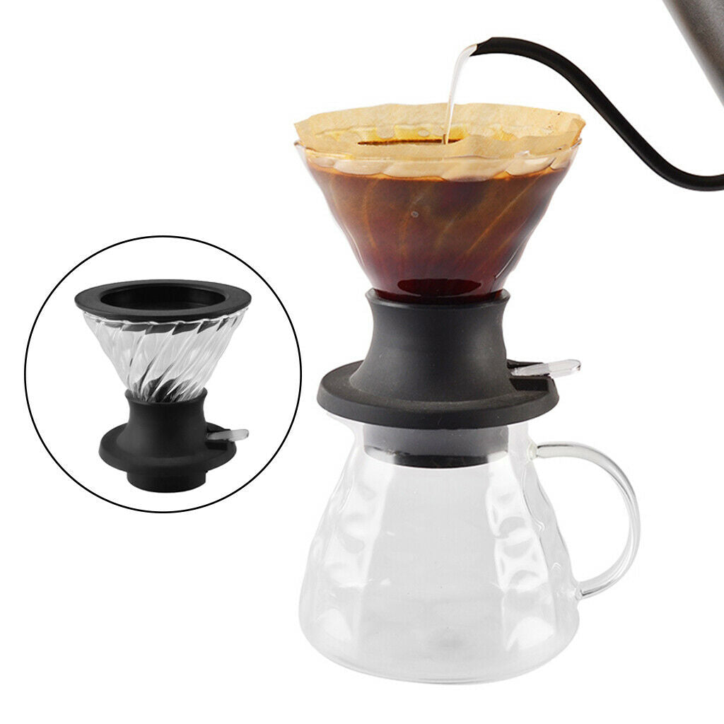 Coffee Maker Coffee Filter Pot Tool Brewing Coffeepot Coffee Funnel 360ml