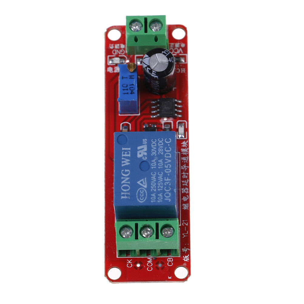 DC 5V NE555 timer switch adjustable module 0-10s time delay relay module