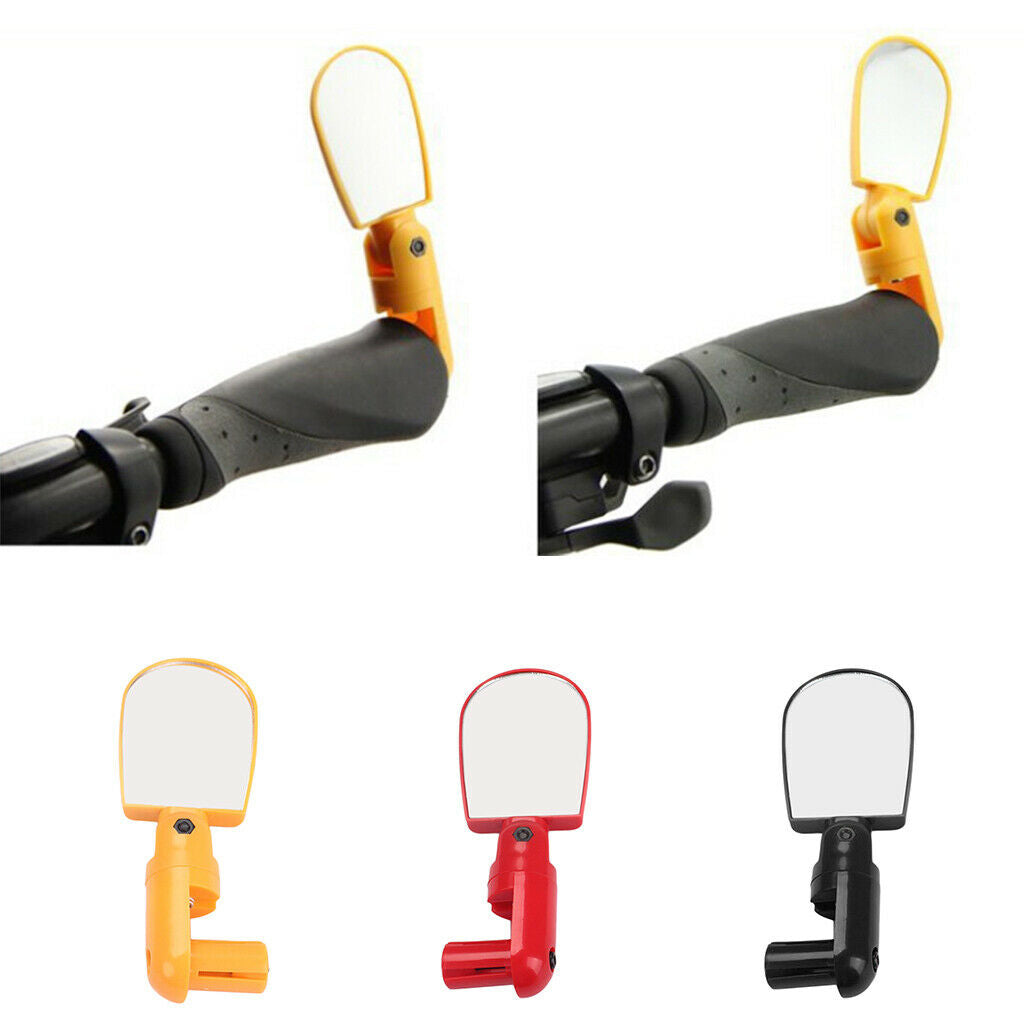 Flexible Handlebar Rearview Mirror for Bike MTB Bicycle Cycling Yellow