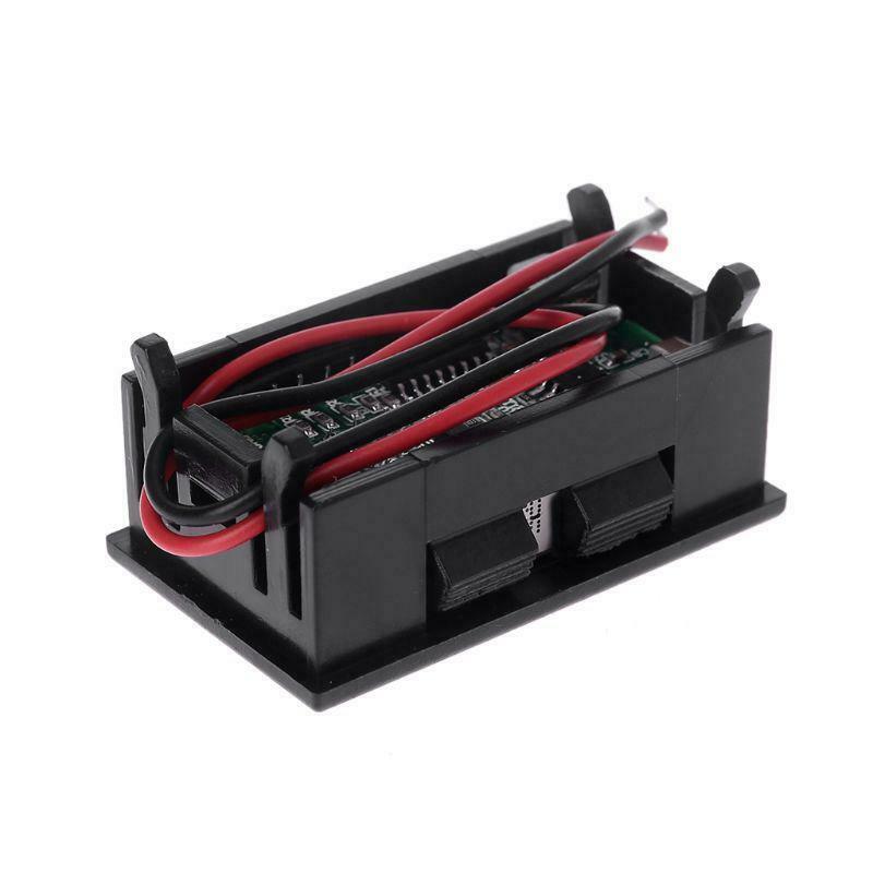 12V Digital Motorcycle Voltmeter Voltage Battery Panel Meter w USB 5V Output