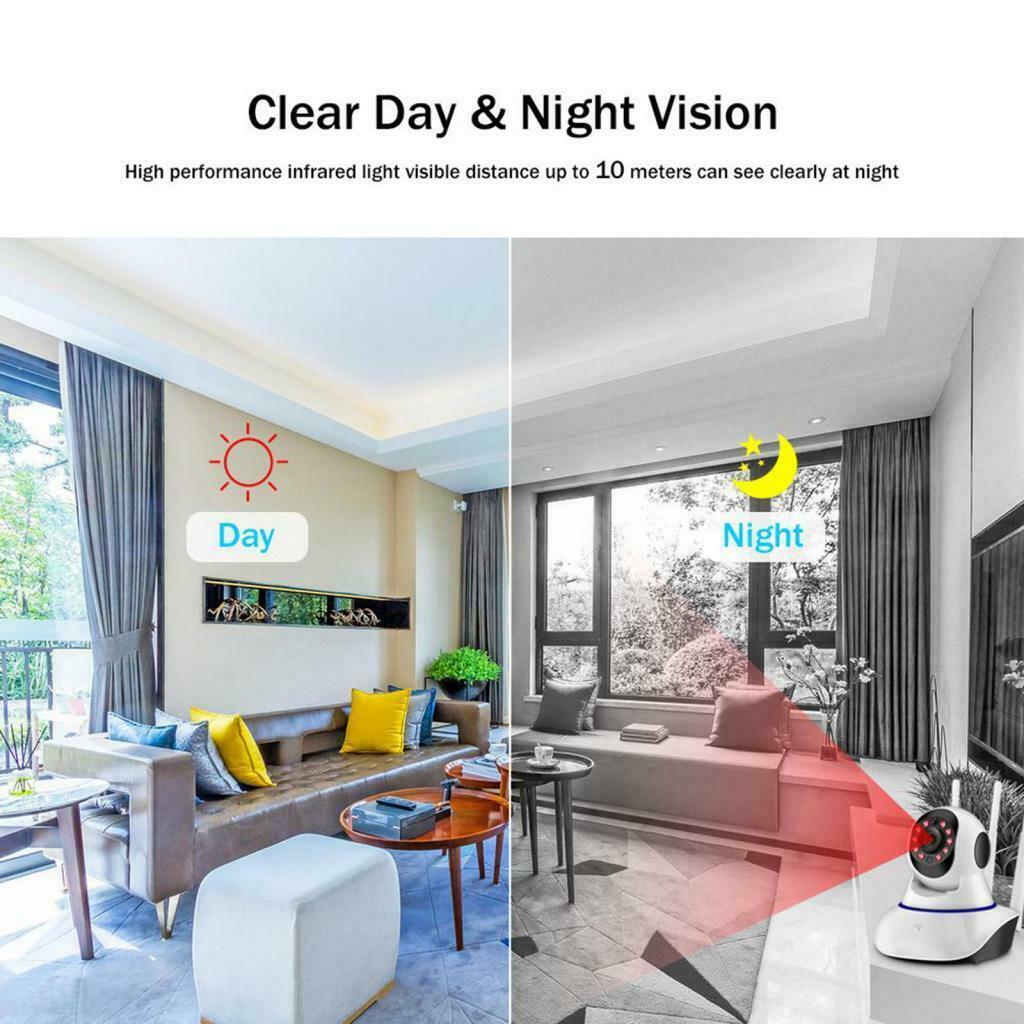 720P HD Smart Home Security IP Camera Wi-Fi Wireless CCTV IR Night Baby Monitor