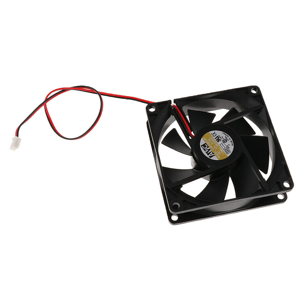 12V Cooling Computer Case Fan 2-Pin DC12V Cooler Fan for Computer 80x80x25mm