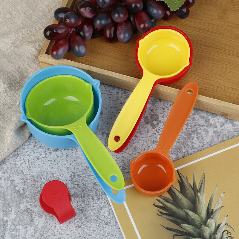 5pcs/set Measuring Cup Colorful Plastic Measure Cup Baking Measuring Too.l8