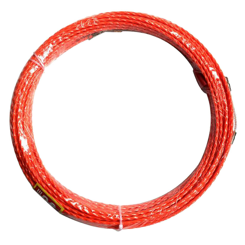 30m Cable Push Puller Fish Tape Reel Puller Conduit Guide Wall-Through