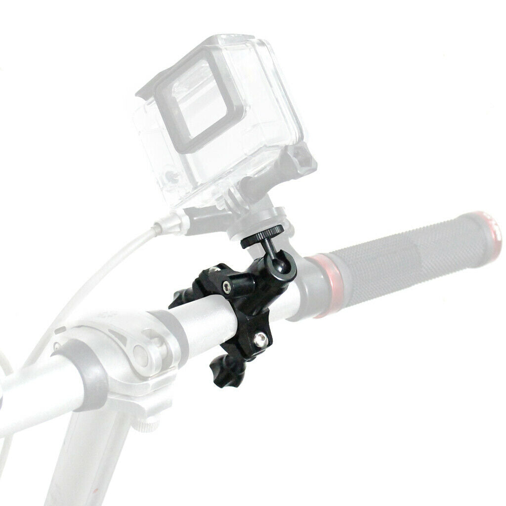 Aluminium Alloy 1/4" Bicycle Handlebar Clamp Bracket Clip for Gopro Camera