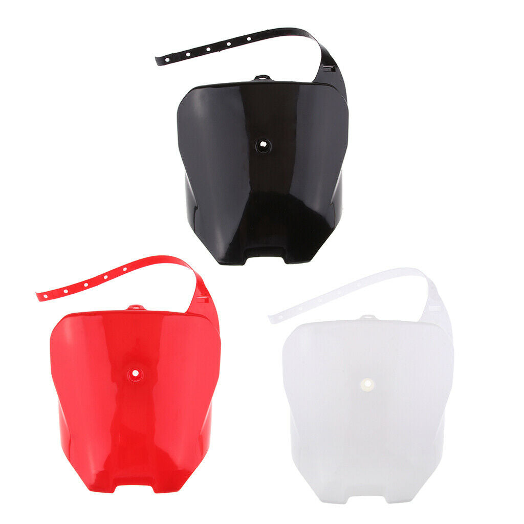 Black Motorcycle Number Plate For  CRF 70 CRF100 CRF80 CRF 70 80 100