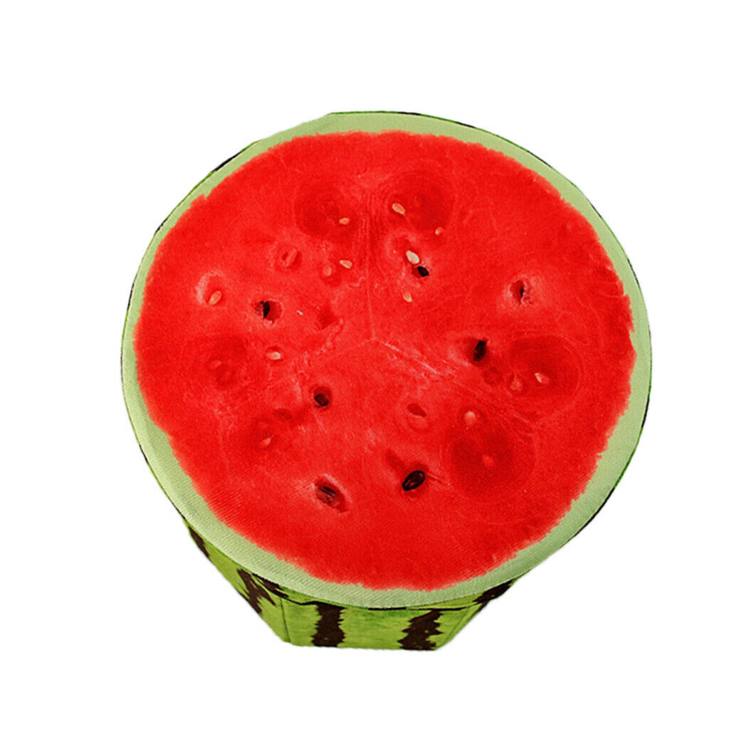 Cartoon Fruits Foldable Collapsible Storage Stool  Footrest Stool Watermelon