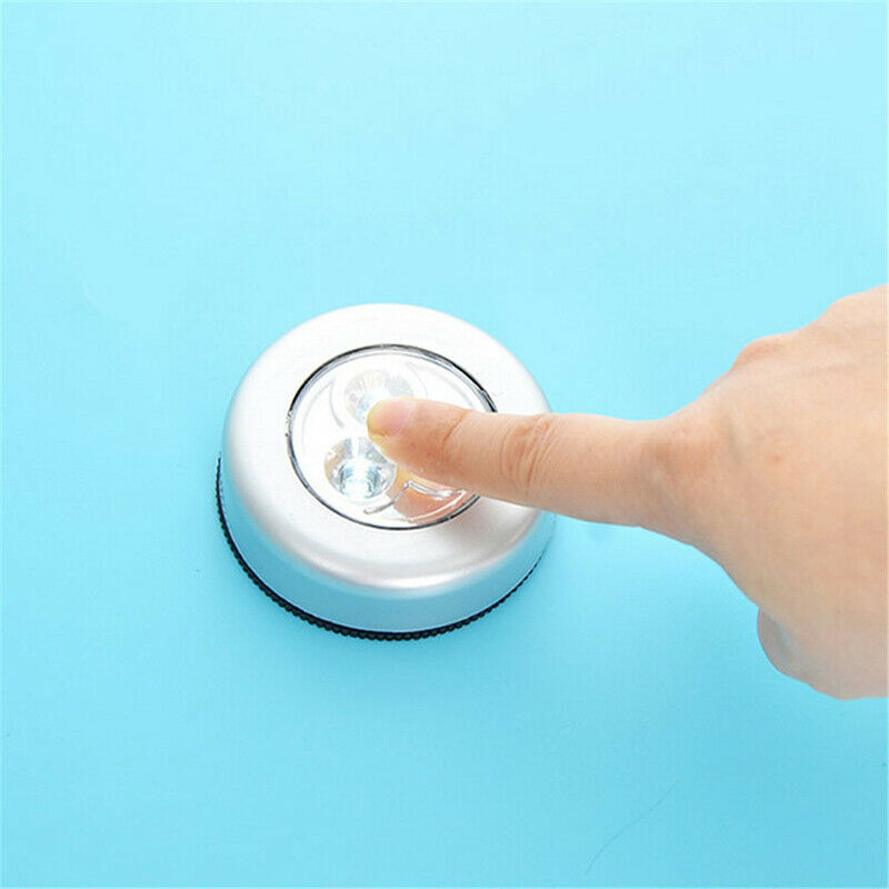 3 Led Portable Dimming Pat Night Light Wireless Battery Powered Cabinet Lamp TL