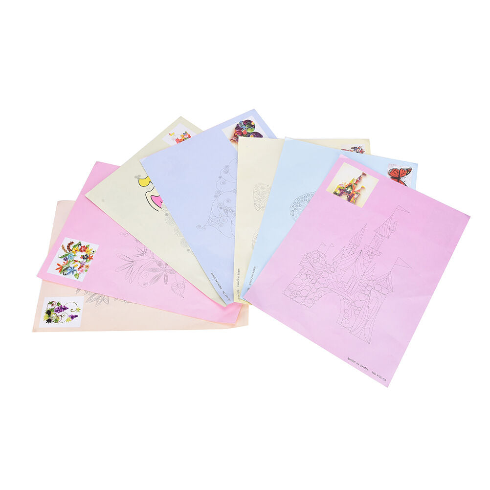 8Pcs Quilling Tool DIY Release Drawing Locating Paper Craft Quilled Creat.l8