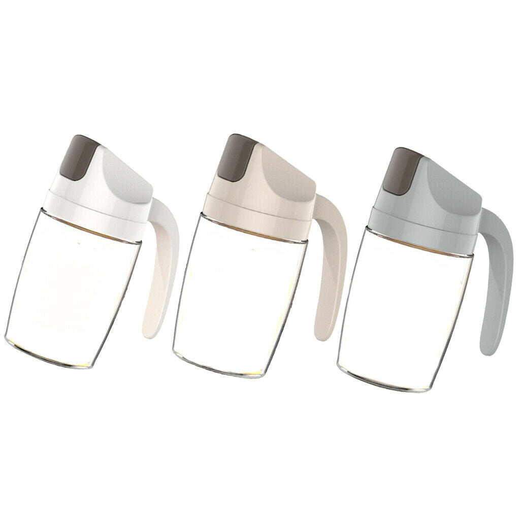 3xGlass Oil Spraying Bottle Vinegar Sprayer Kitchen Dispenser 300mml