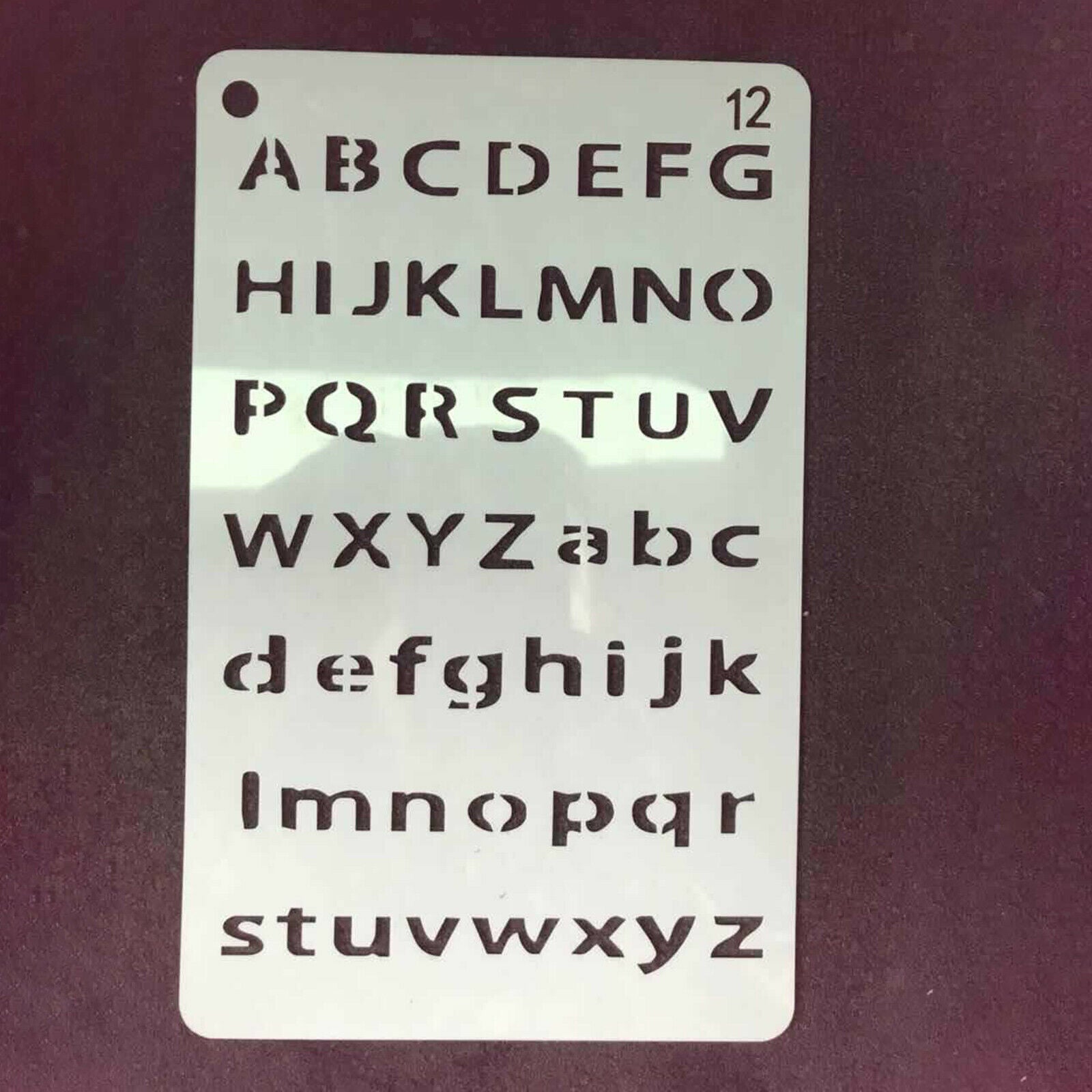 12pcss Letter And Number Stencils DIY Drawing Templates Journal Stencils White