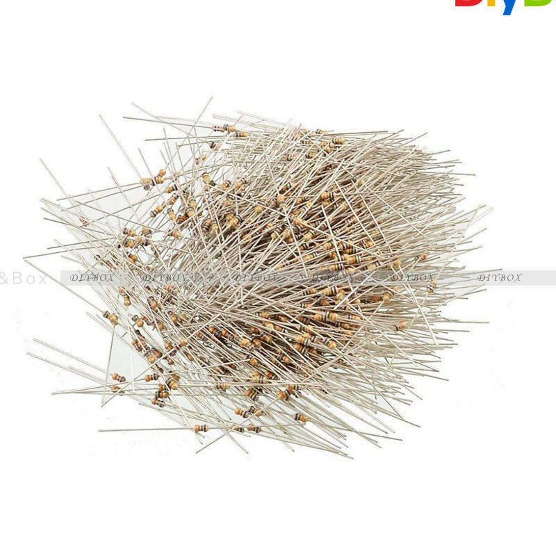 100PCS 10K Ohms Film Resistors Resistance OHM 1/4W 5% Carbon Film Assortment