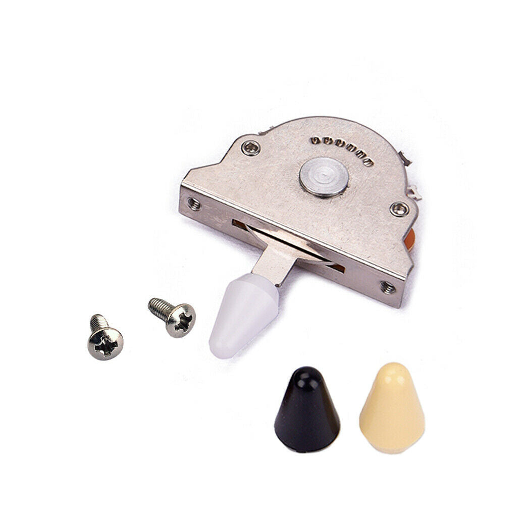 Durable 5 Position Guitar Lever Selector Switch Nickel Switch Color
