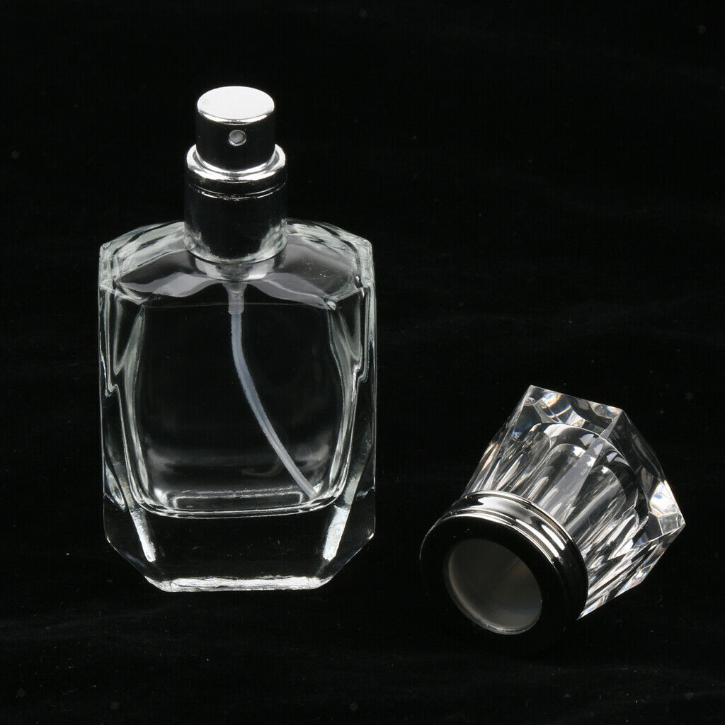 Clear Glass Refillable Empty Cosmetic Makeup Perfume Bottle Container 30ml
