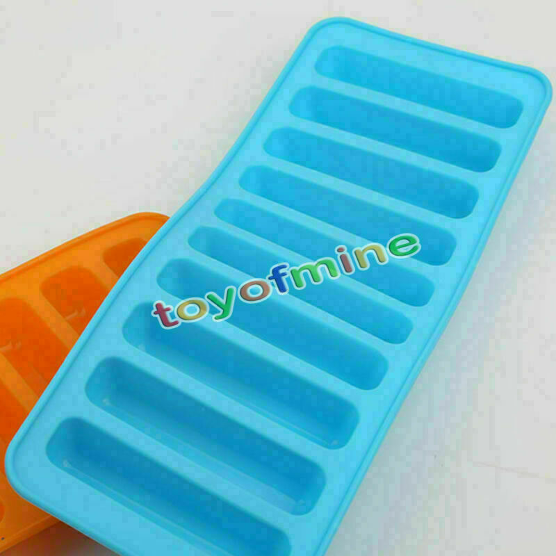 Cylinder Ice Chocolate Cube Tray Silicone Molds Jelly Mould Block Thumb Soft Bar