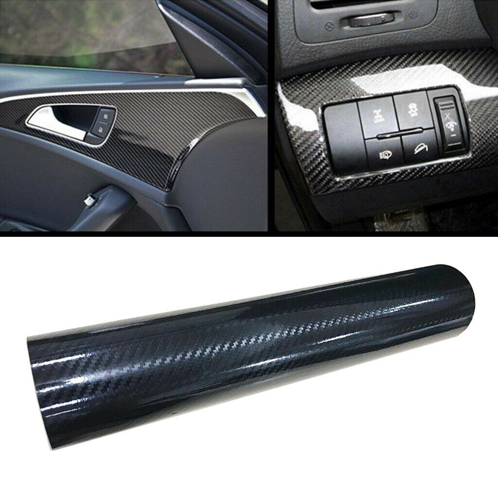 Carbon Fiber Vinyl Film Car Interior Wrap Stickers Decoration 30x150CM 7D