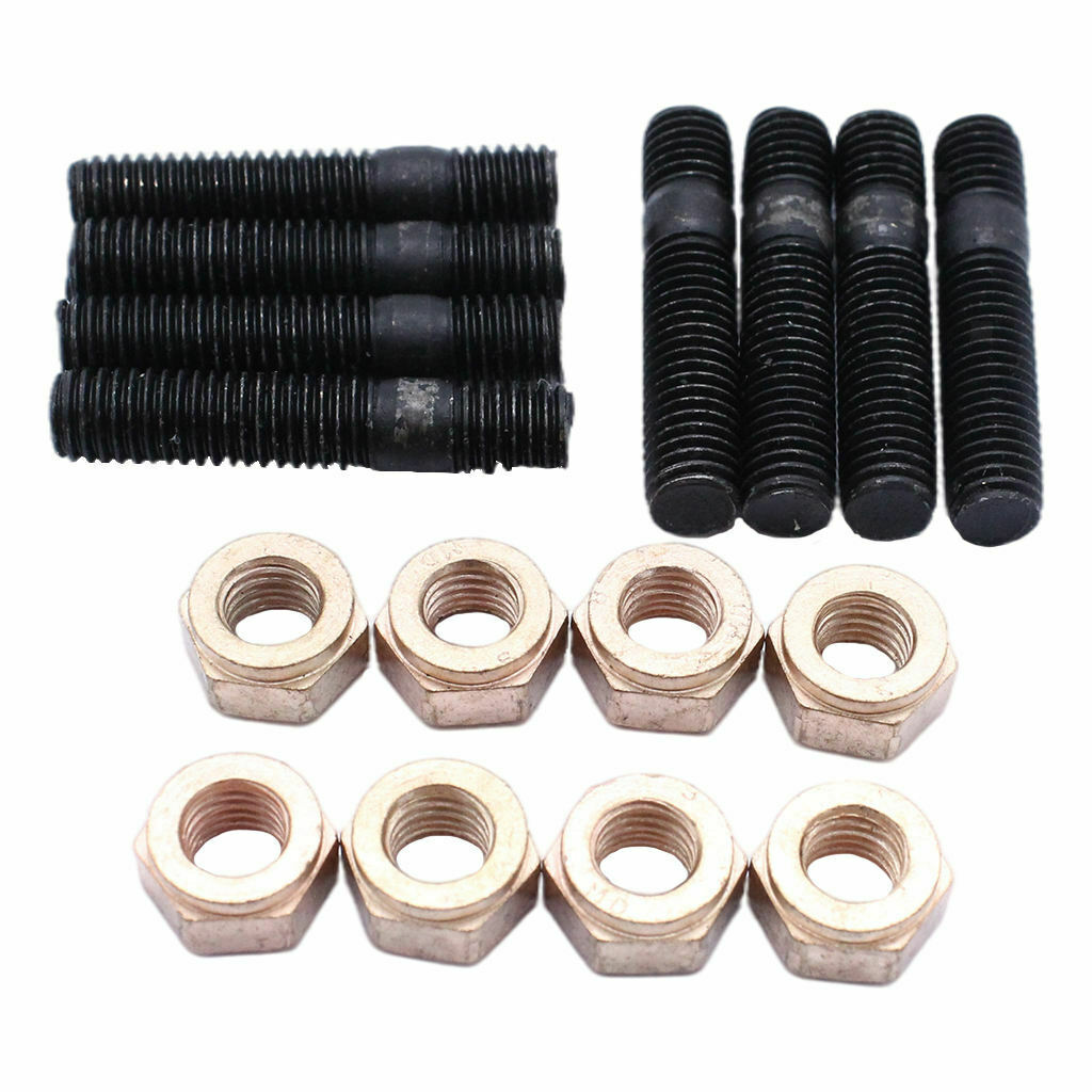 8Pcs Exhaust Manifold Flange Studs Nuts M8 x 30 Fit for VW Golf 1974 - 1997