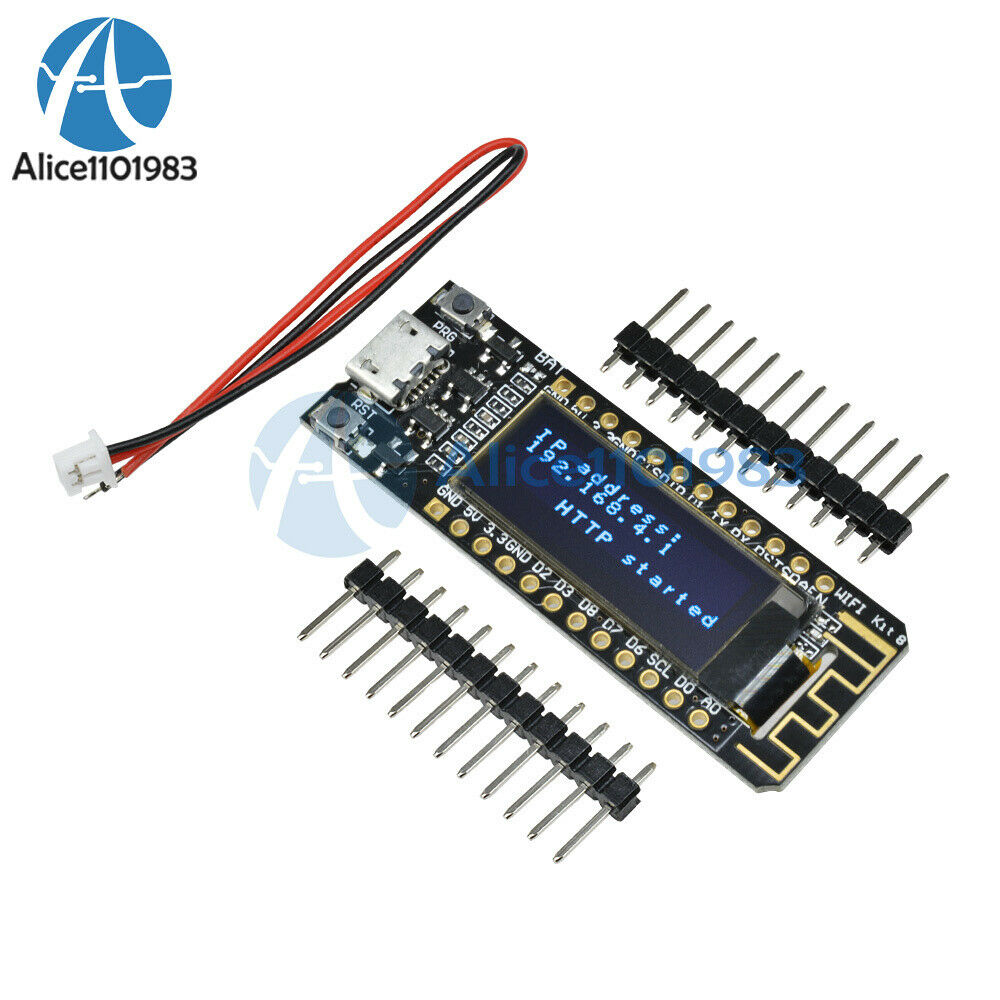 0.91" inch ESP8266 WIFI Module Blue OLED Display CP2104 Nodemcu for Arduino