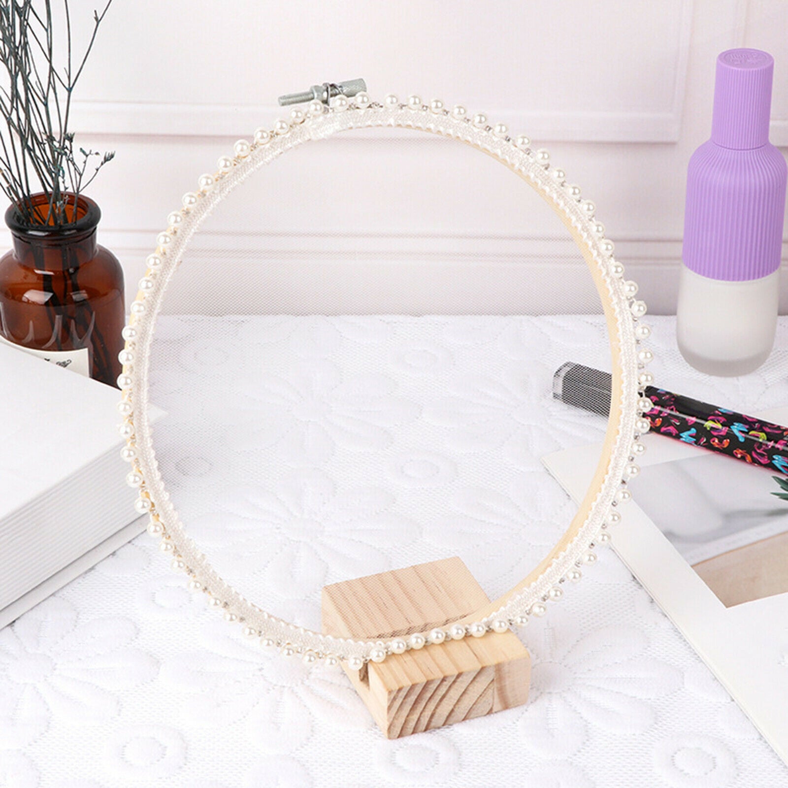 Lace Earring Stud Holder Stand Rack for Girls Women Party Photography Props