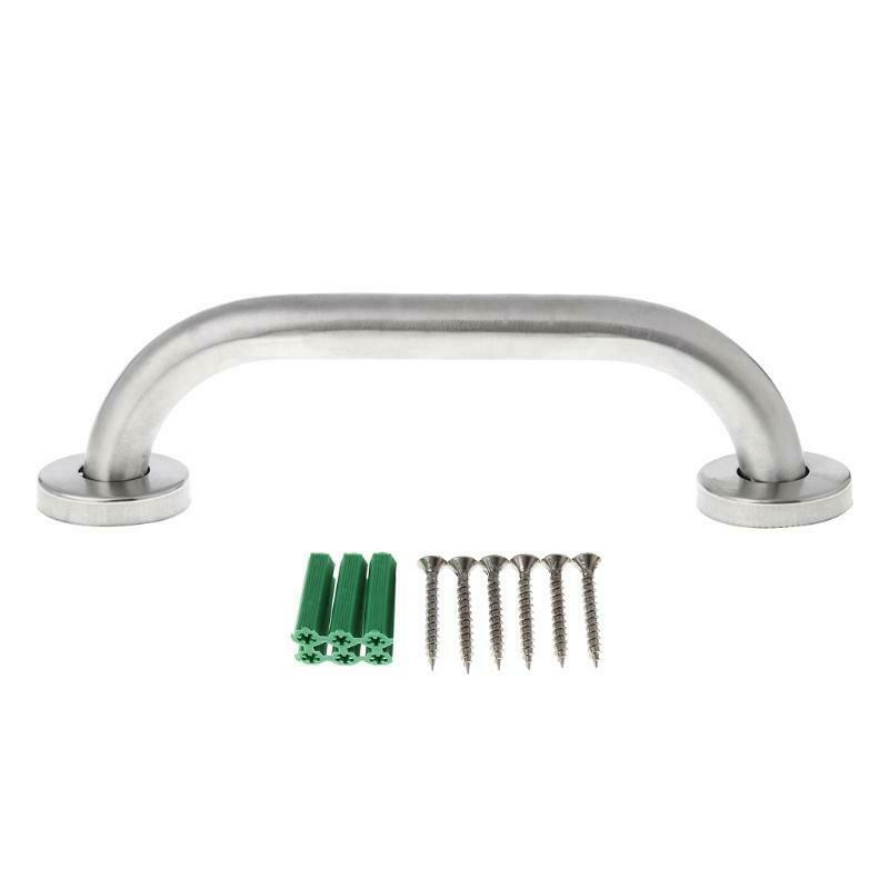 Stainless Steel Bathroom Shower Support Wall Grab Bar Safety Handle Towels Rail
