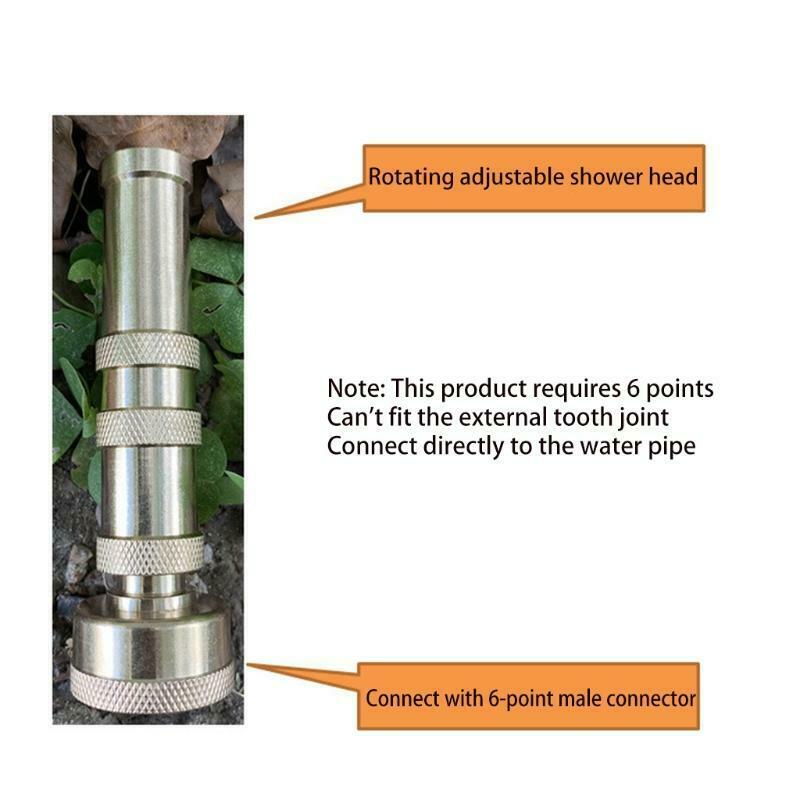Garden Hose Sprinkler Brass Hose Nozzle Heavy Duty High Pressure Hose Nozzle