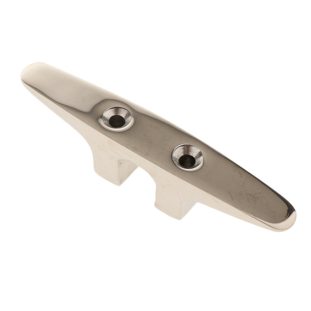 Stainless Steel Mooring Cleat for Marine Boat Polished Rope Cleat