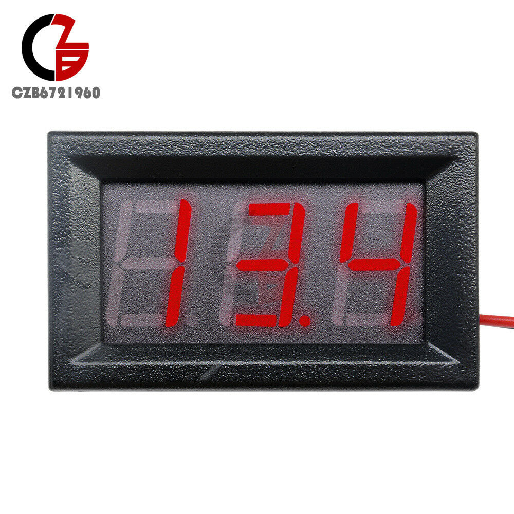 0.56" Volt Meter Voltmeter LED Panel DC 4.5-30V 3 Digital Displays Voltage Red