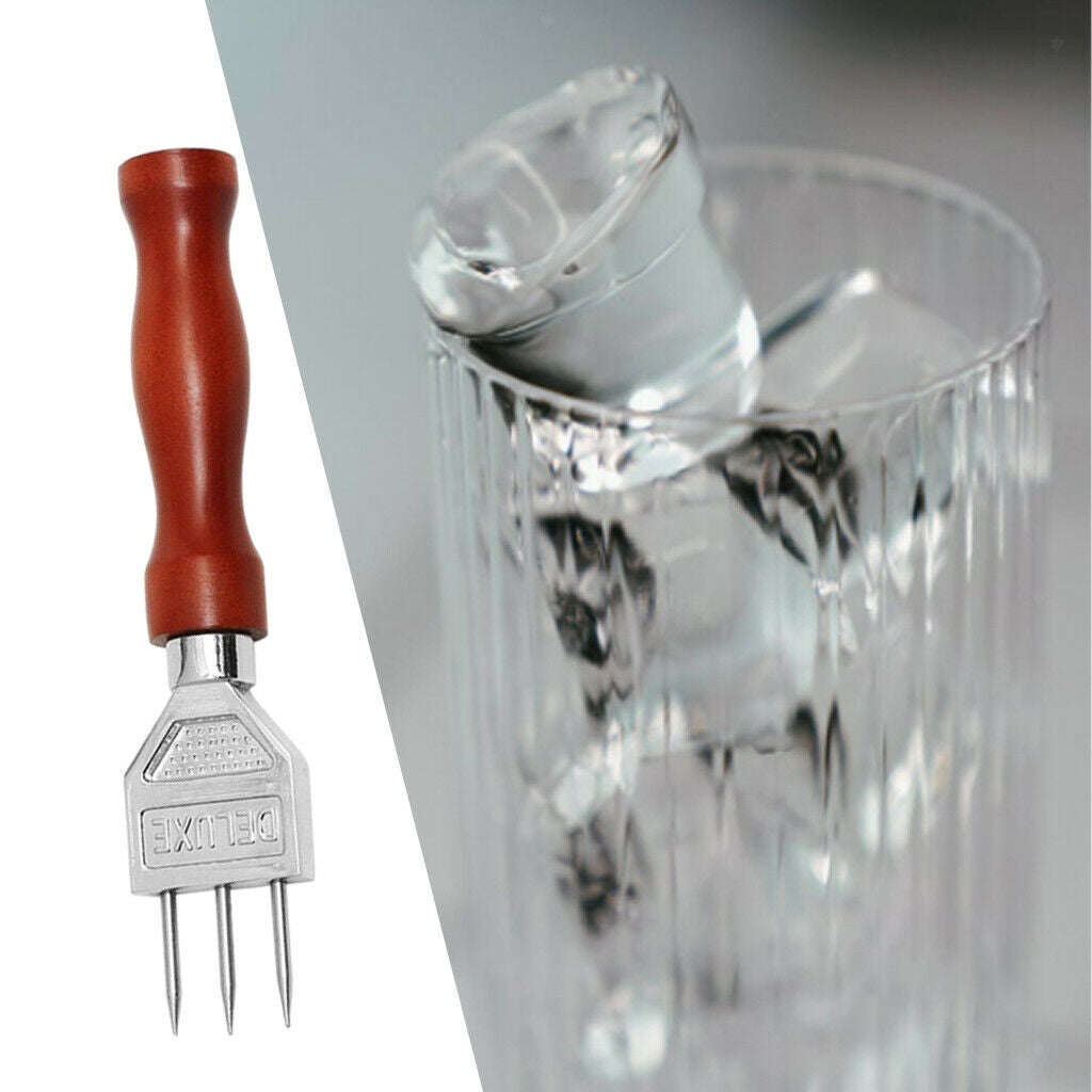 Three Pronged Sturdy Ice Chipper Ice Crusher Japanese Style Bartender Tools