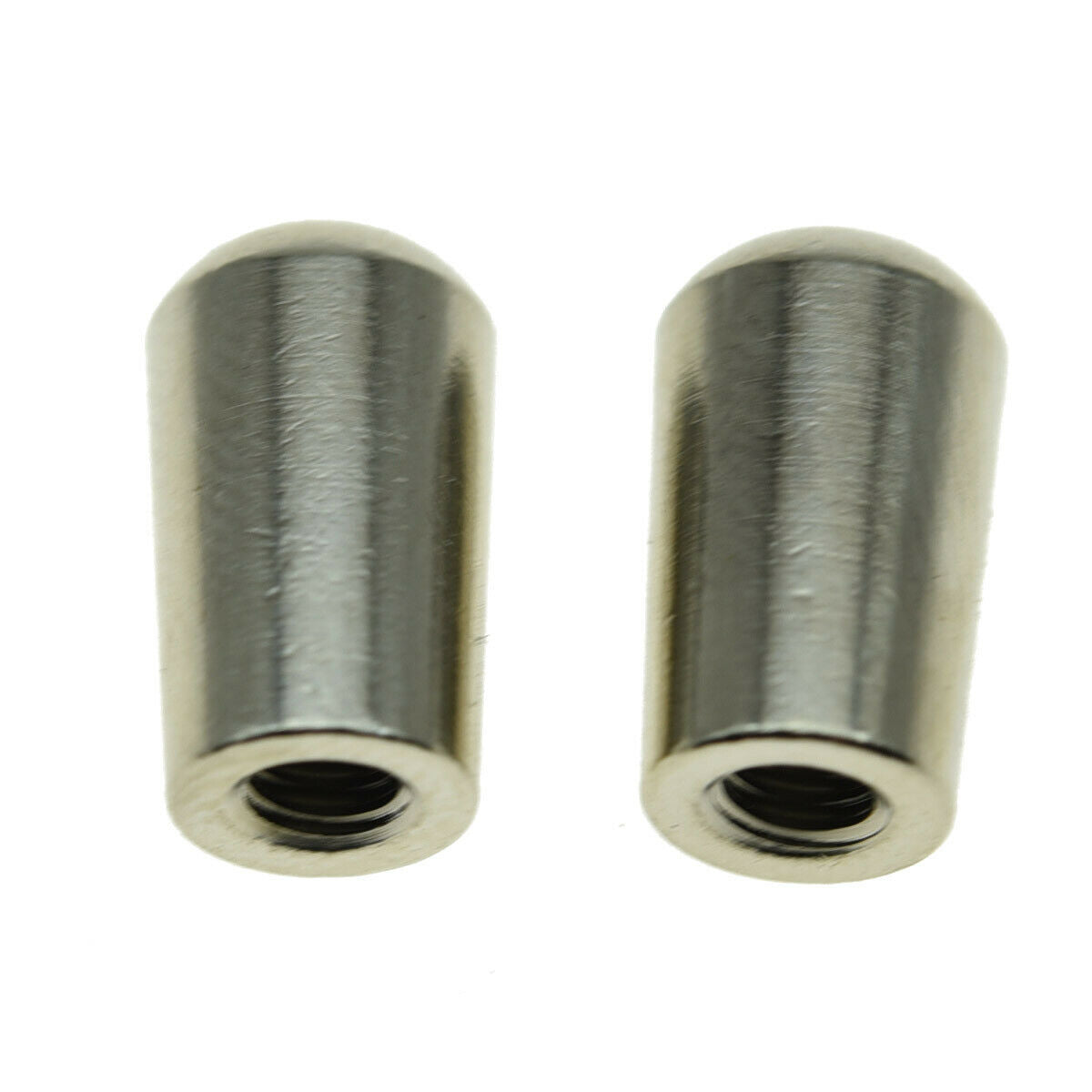 2x Nickel Metric Metal 3 Way Toggle Switch Tip Pickup Switch Knob for Epiphone